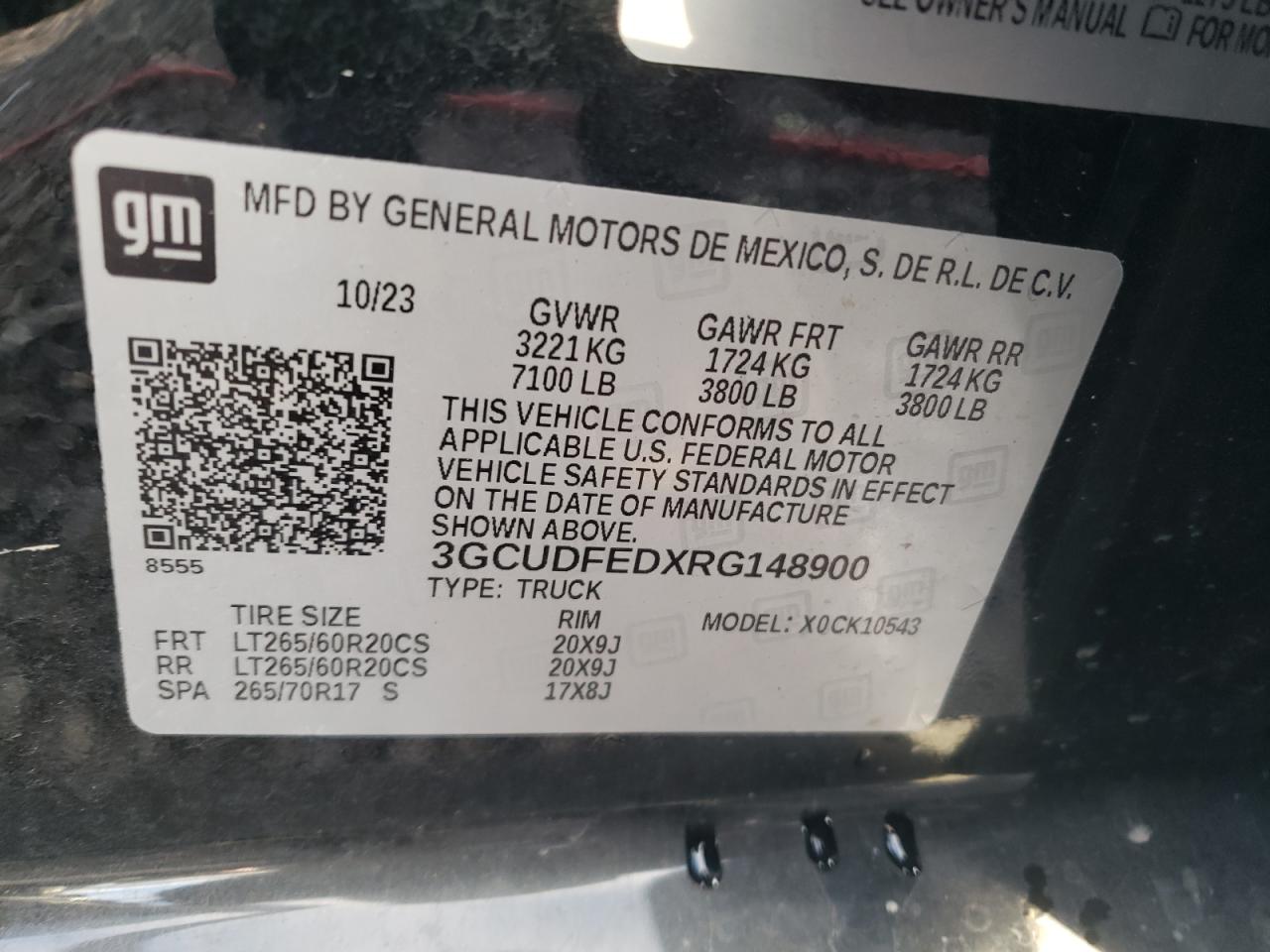 VIN 3GCUDFEDXRG148900 2024 CHEVROLET ALL Models no.12