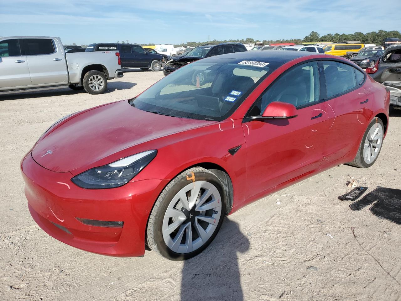 VIN 5YJ3E1EB8MF079777 2021 TESLA MODEL 3 no.1