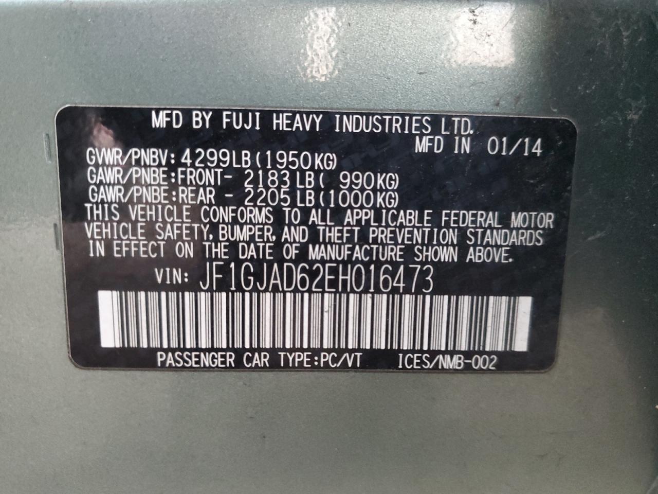 2014 Subaru Impreza - Image 12