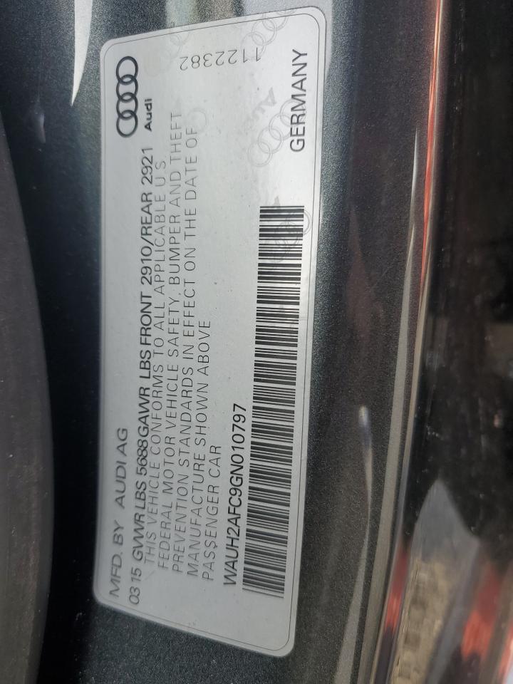 2016 Audi S6 Prestige VIN: WAUH2AFC9GN010797 Lot: 86683494