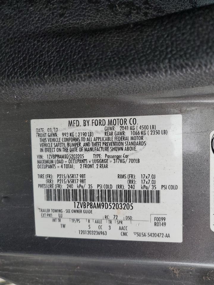 VIN 1ZVBP8AM9D5203205 2013 FORD ALL Models no.13