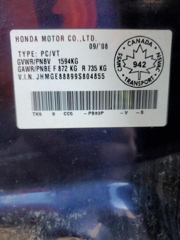 2009 HONDA FIT SPORT