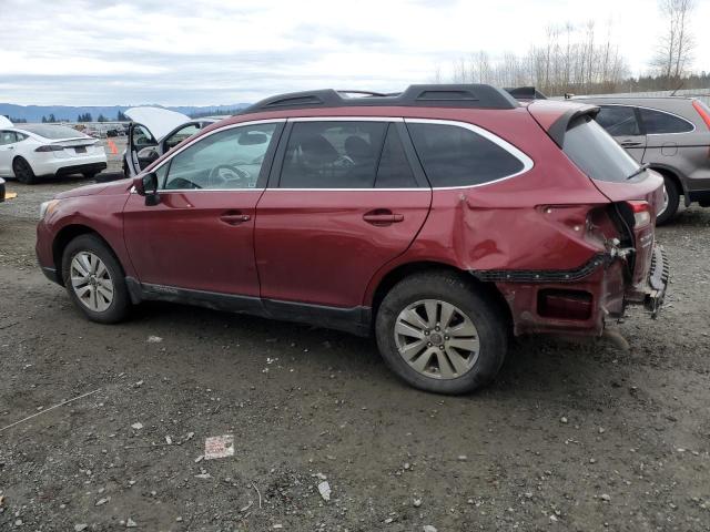  SUBARU OUTBACK 2016 Бургунді