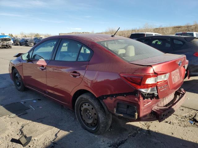  SUBARU IMPREZA 2018 Czerwony