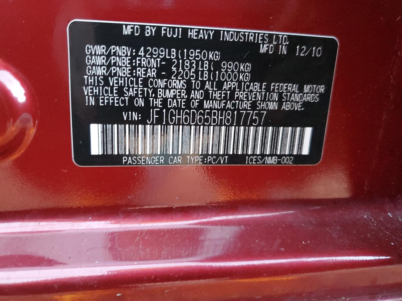 2011 Subaru Impreza - Image 12