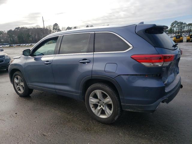  TOYOTA HIGHLANDER 2017 Blue