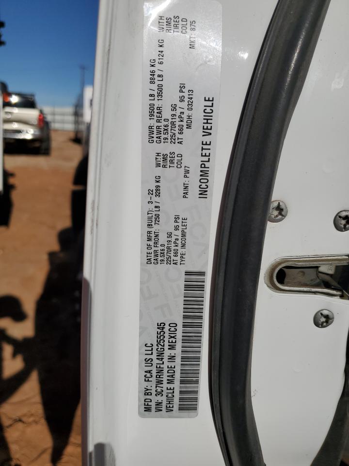 2022 Ram 5500 VIN: 3C7WRNFL4NG255545 Lot: 66488854