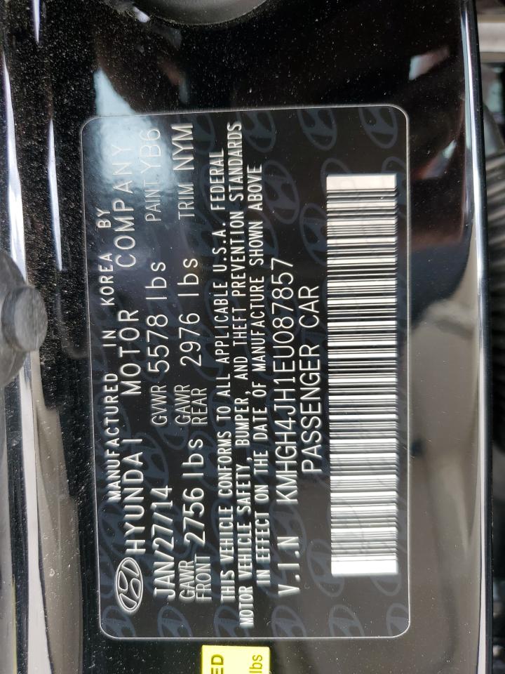 2014 Hyundai Equus Signature VIN: KMHGH4JH1EU087857 Lot: 87013634