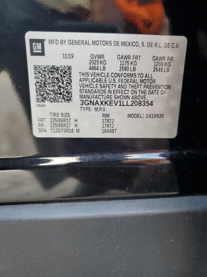 VIN 3GNAXKEV1LL208354 2020 CHEVROLET EQUINOX no.13