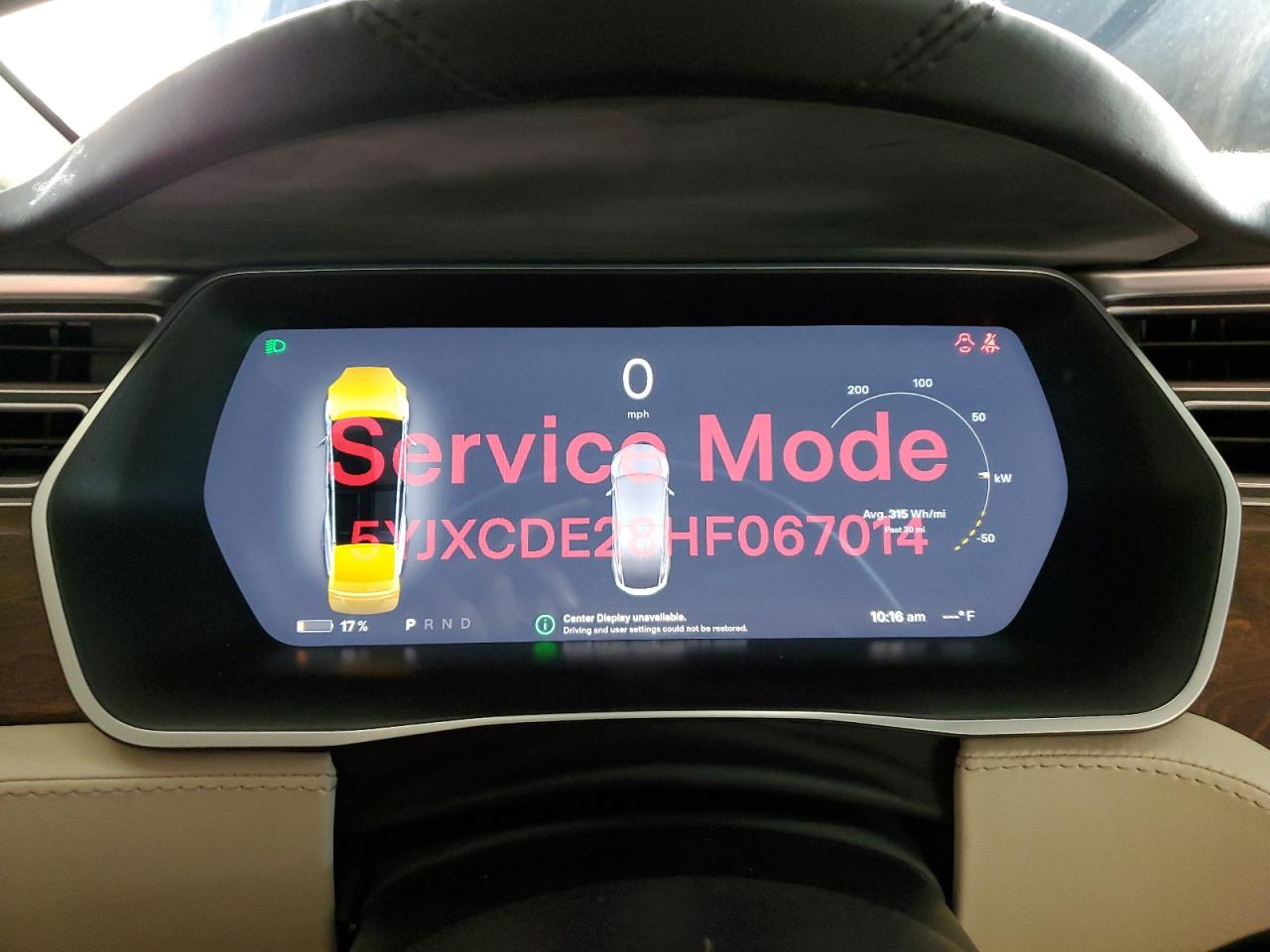 VIN 5YJXCDE28HF067014 2017 TESLA MODEL X no.9