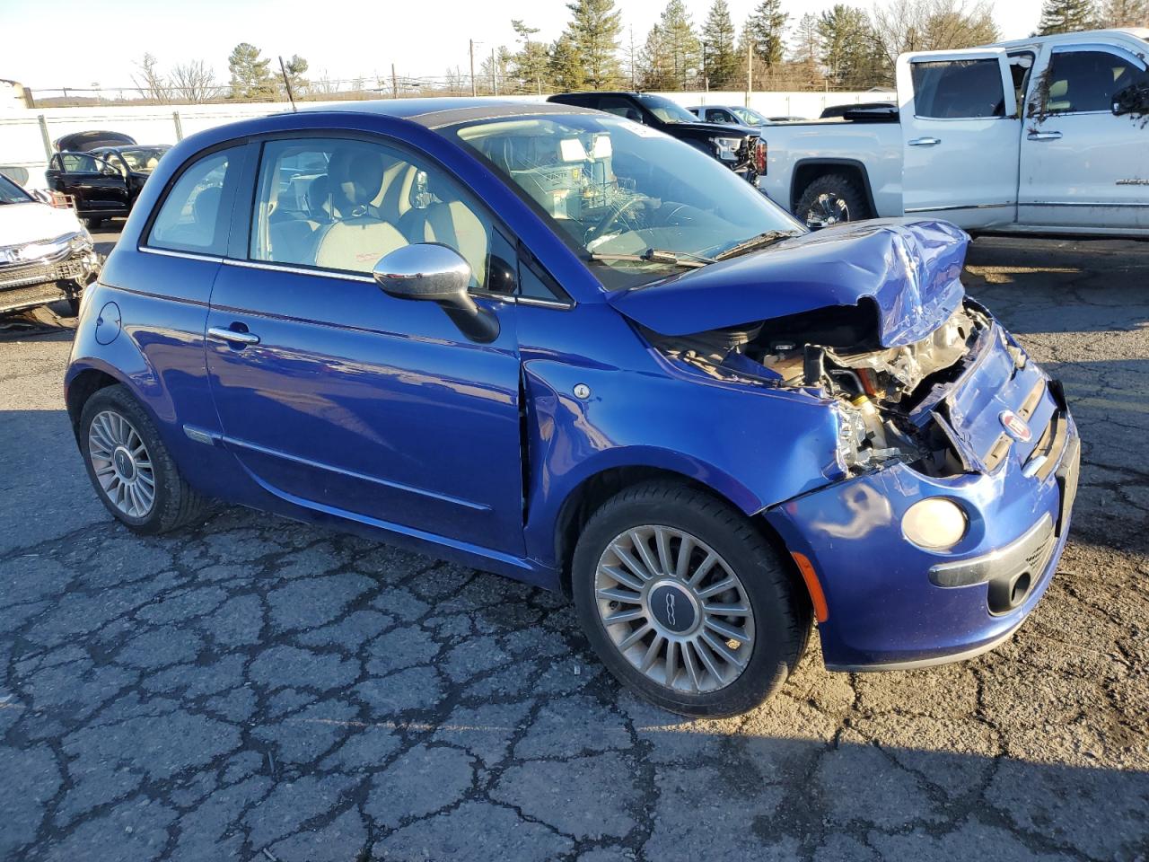 2012 Fiat 500 Lounge VIN: 3C3CFFCR0CT117730 Lot: 85469654