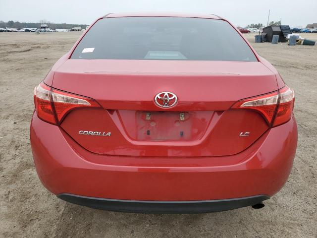  TOYOTA COROLLA 2018 Czerwony