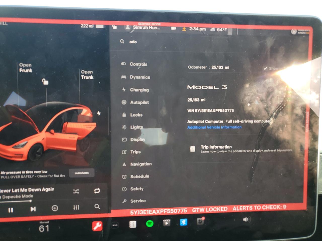 2023 Tesla Model 3 VIN: 5YJ3E1EAXPF550775 Lot: 84088024