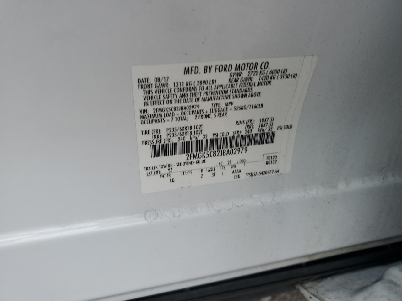 2018 Ford Flex - Image 15