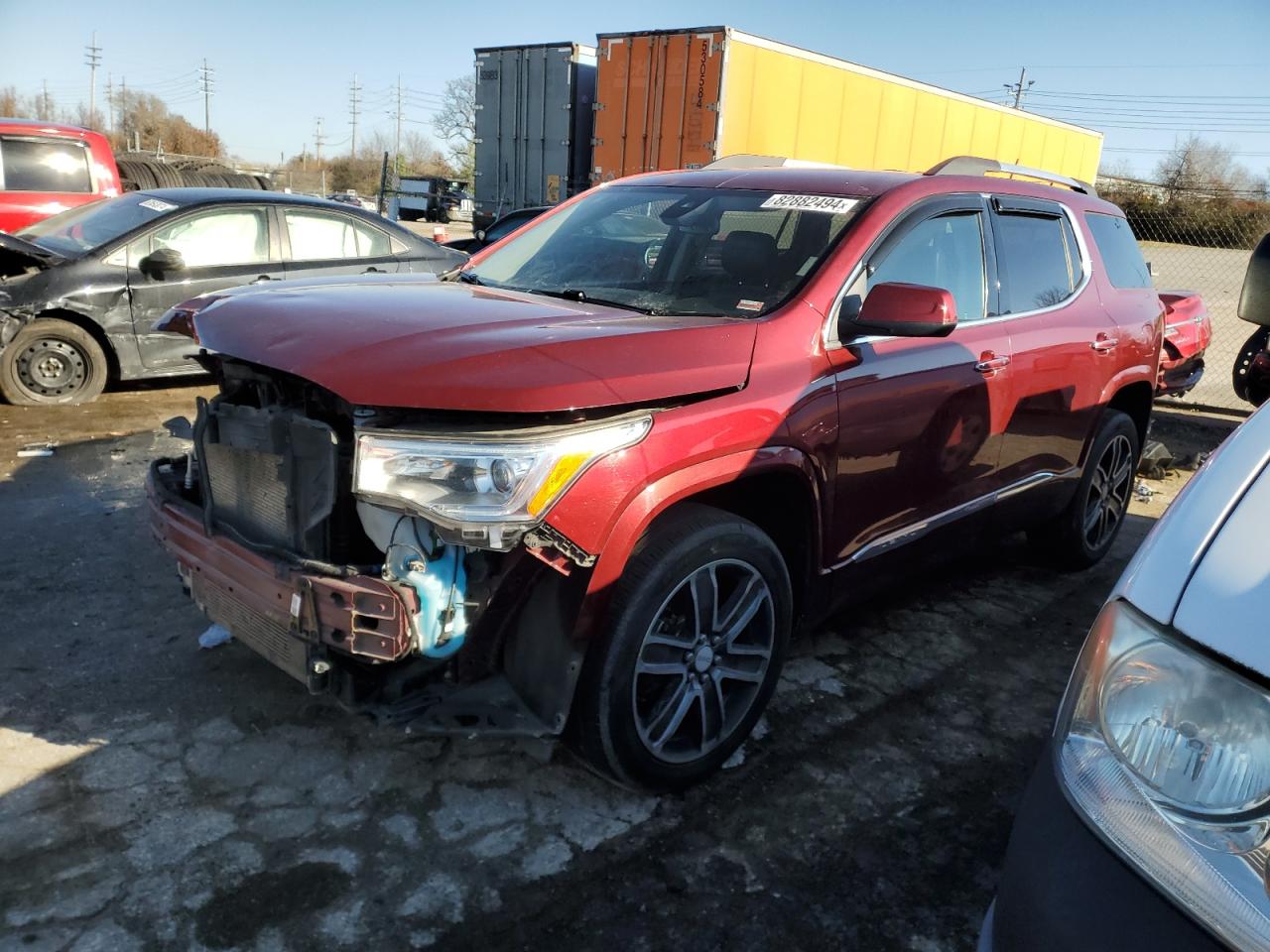 VIN 1GKKNPLS2JZ110646 2018 GMC ACADIA DEN no.1