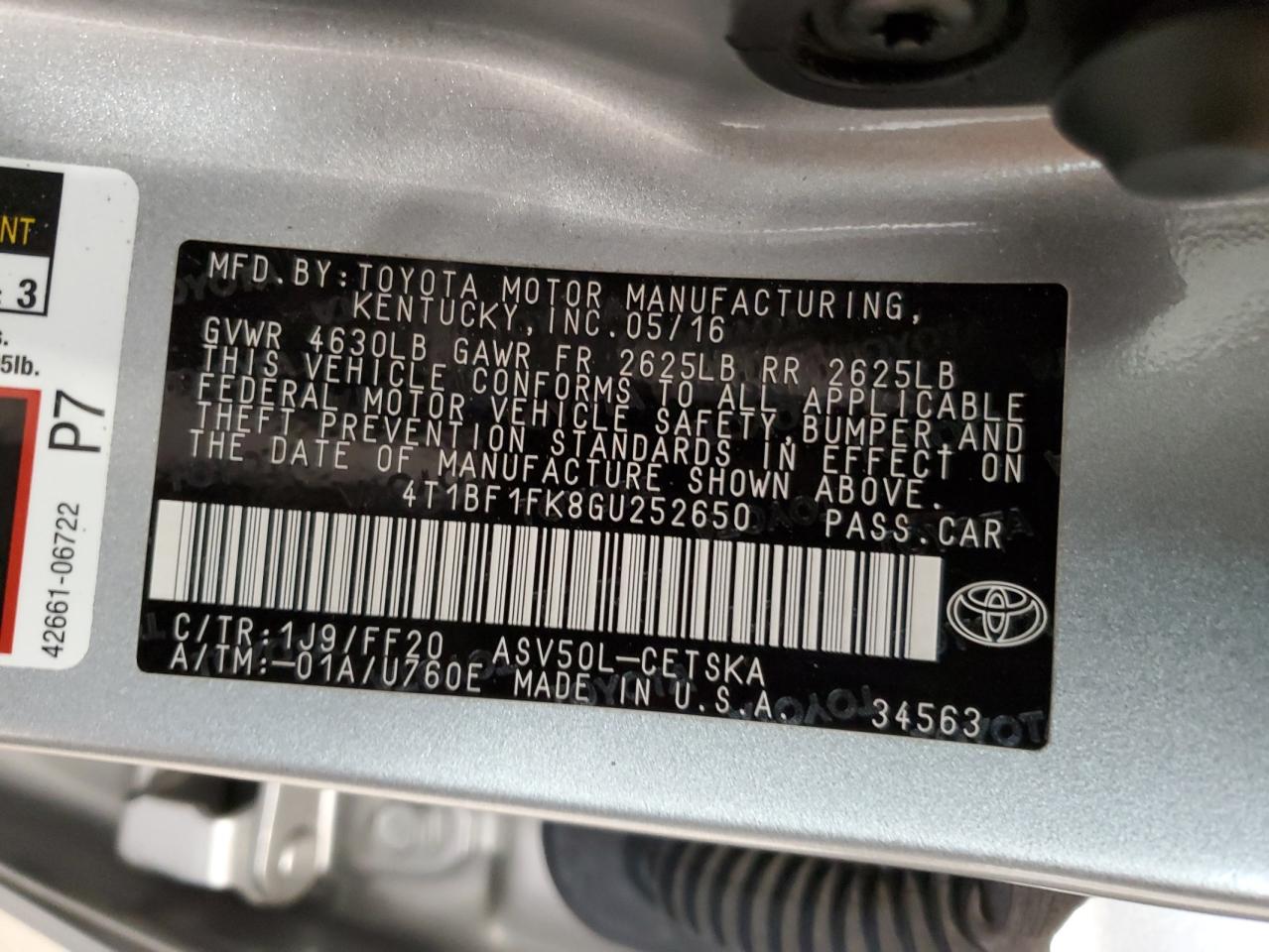 2016 Toyota Camry - Image 12