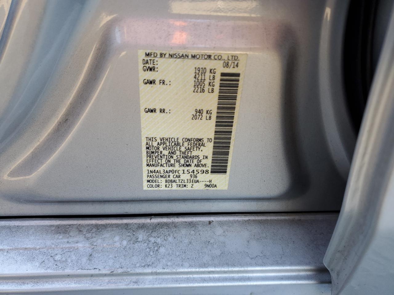 2015 Nissan Altima - Image 12