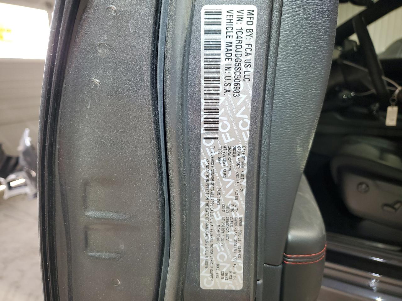 2025 Dodge Durango Gt VIN: 1C4RDJDG5SC506983 Lot: 82427384