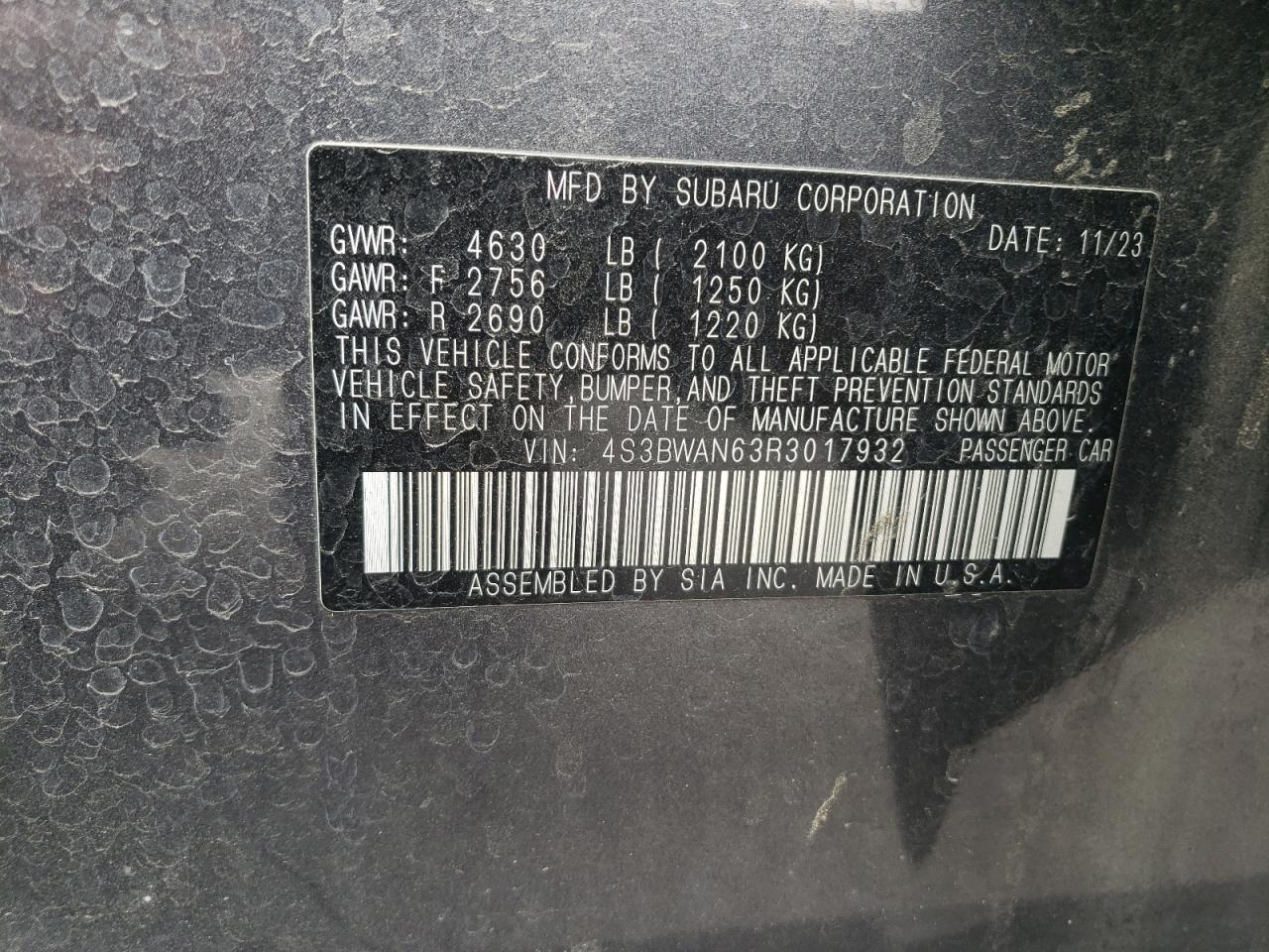 2024 Subaru Legacy - Image 13