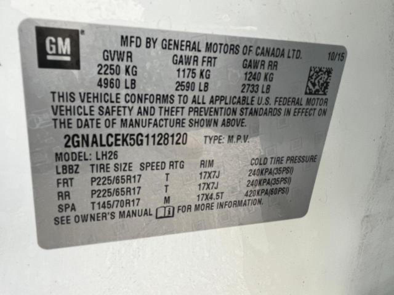 2016 Chevrolet Equinox - Image 10