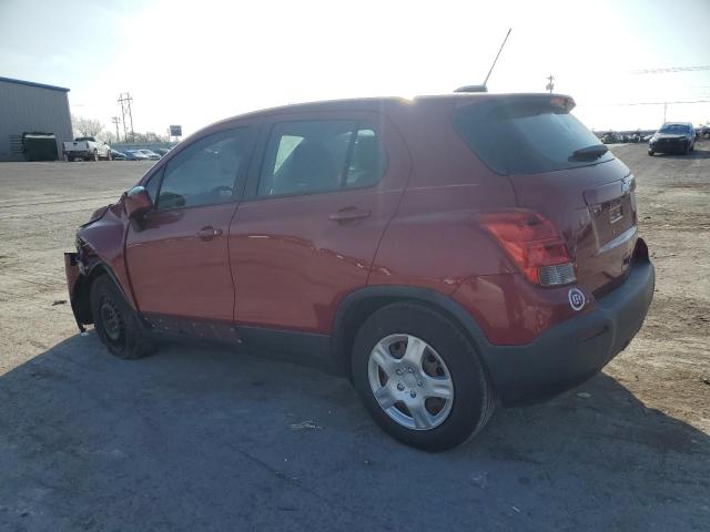 Parquets CHEVROLET TRAX 2015 Czerwony