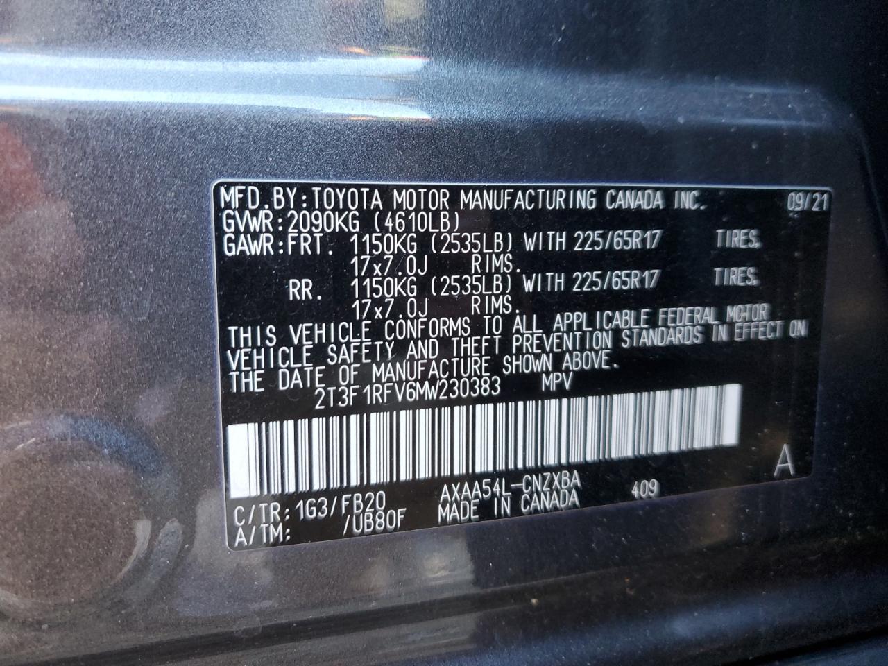 2021 Toyota RAV 4 - Image 14