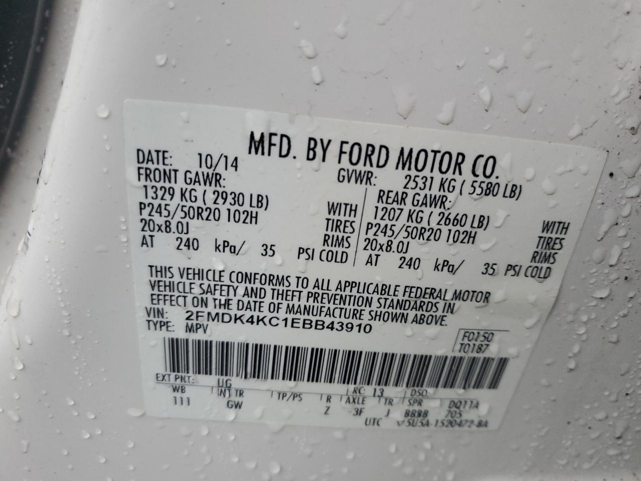 2014 Ford Edge - Image 14