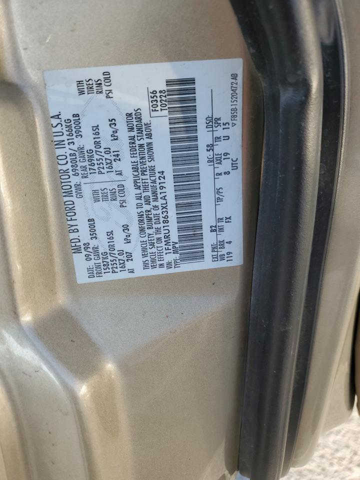 1999 Ford Expedition VIN: 1FMRU1863XLA19124 Lot: 82849534