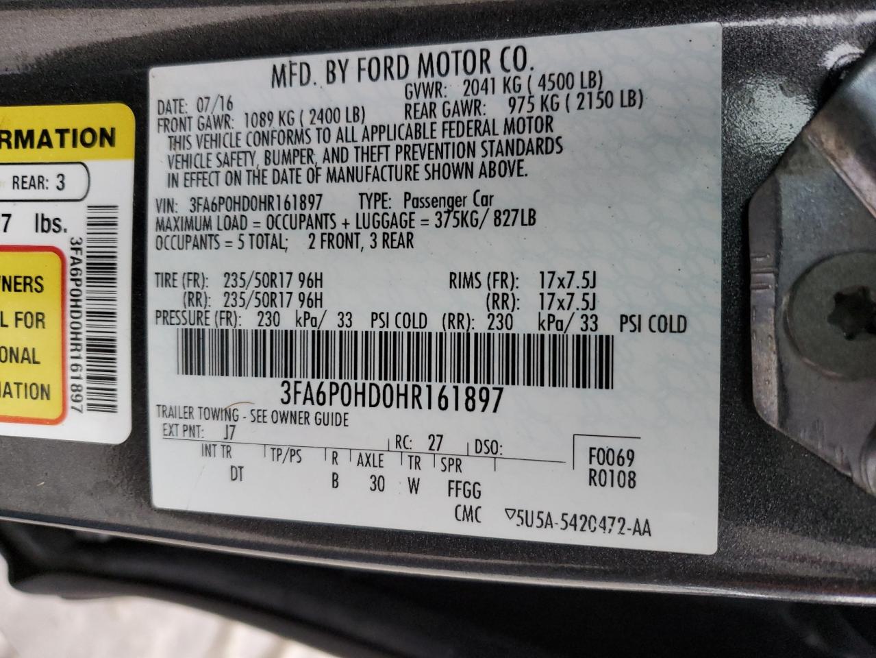 2017 Ford Fusion - Image 14
