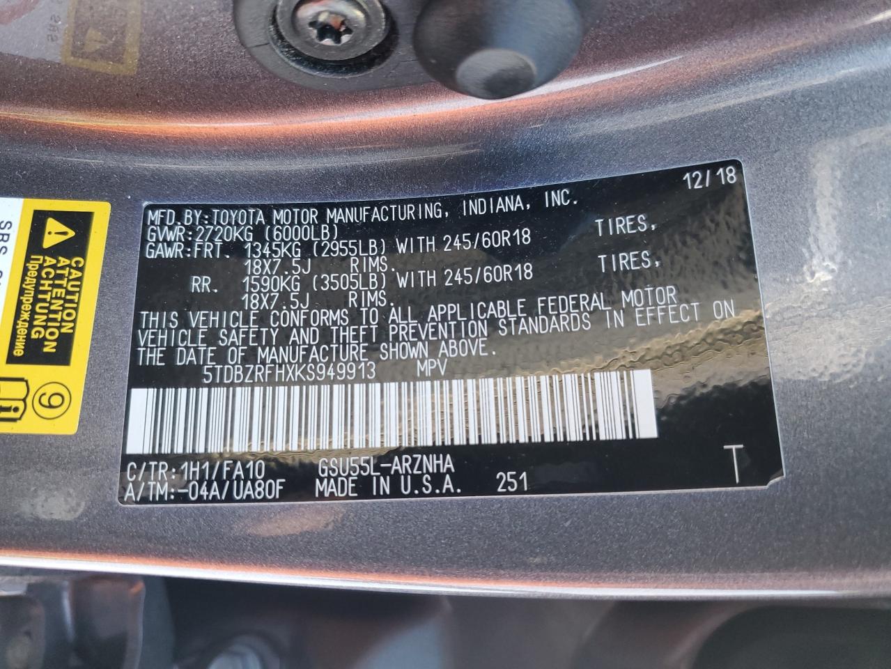 2019 Toyota Highlander - Image 14