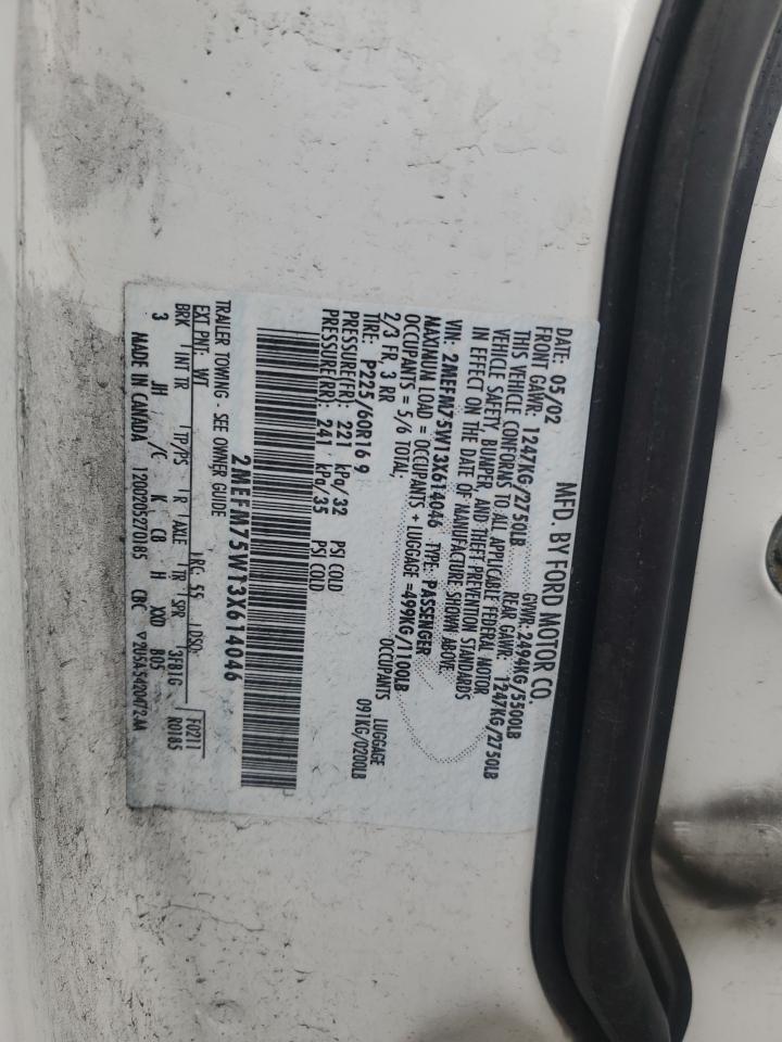 2003 Mercury Grand Marquis Ls VIN: 2MEFM75W13X614046 Lot: 85488024