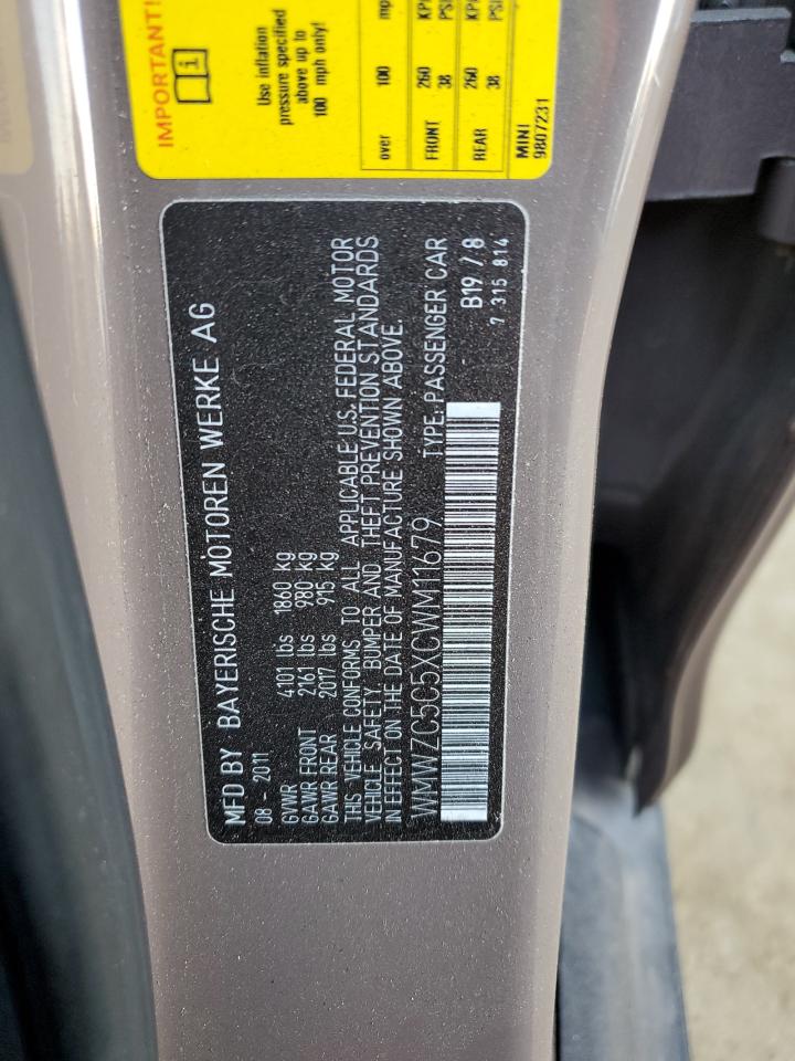 2012 Mini Cooper S Countryman VIN: WMWZC5C5XCWM11679 Lot: 83802744