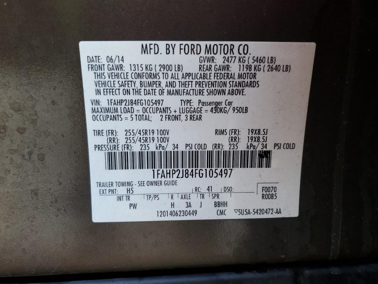 2015 Ford Taurus - Image 12