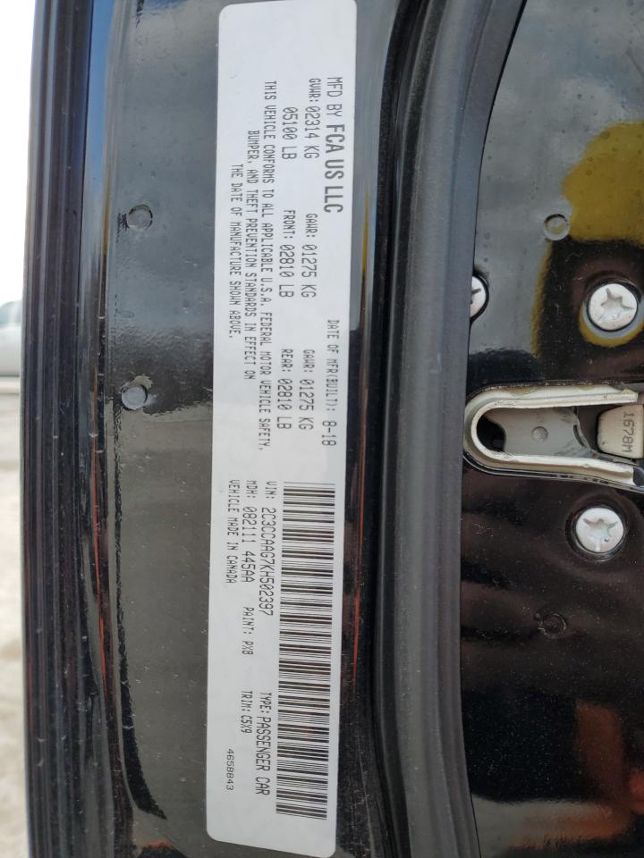 2019 Chrysler 300 Tourin VIN: 2C3CCAA67H502397 Lot: 84293294