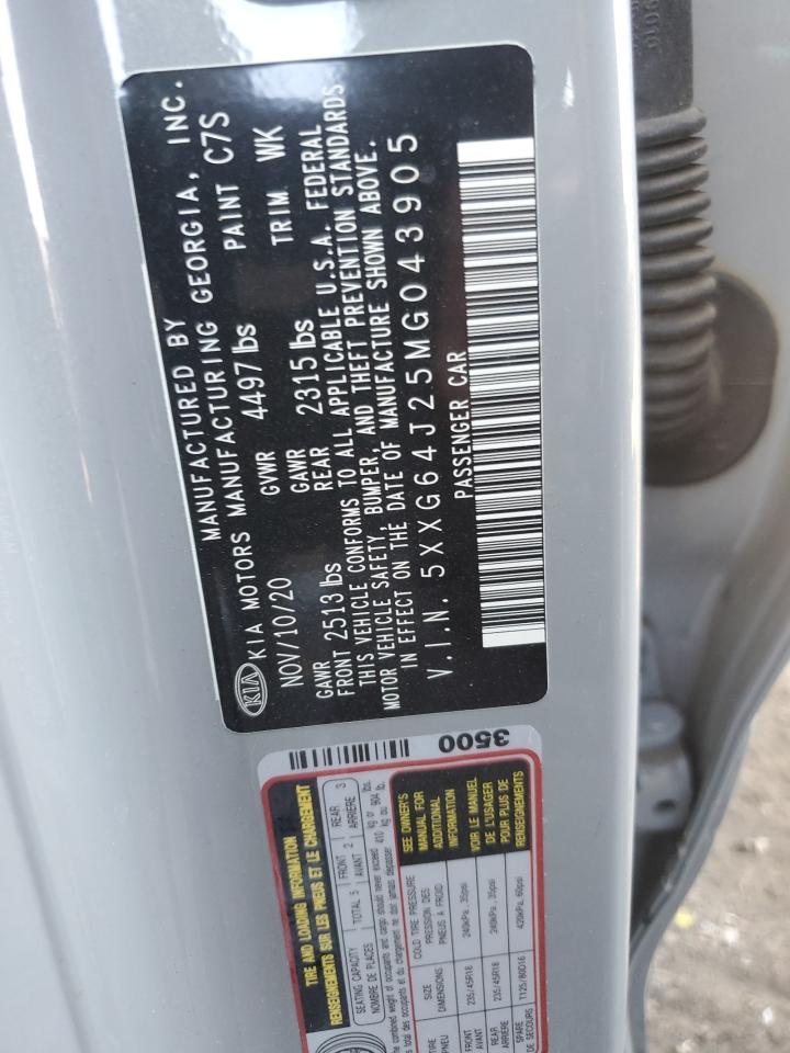 2021 Kia K5 Gt Line VIN: 5XXG64J25MG043905 Lot: 83493064