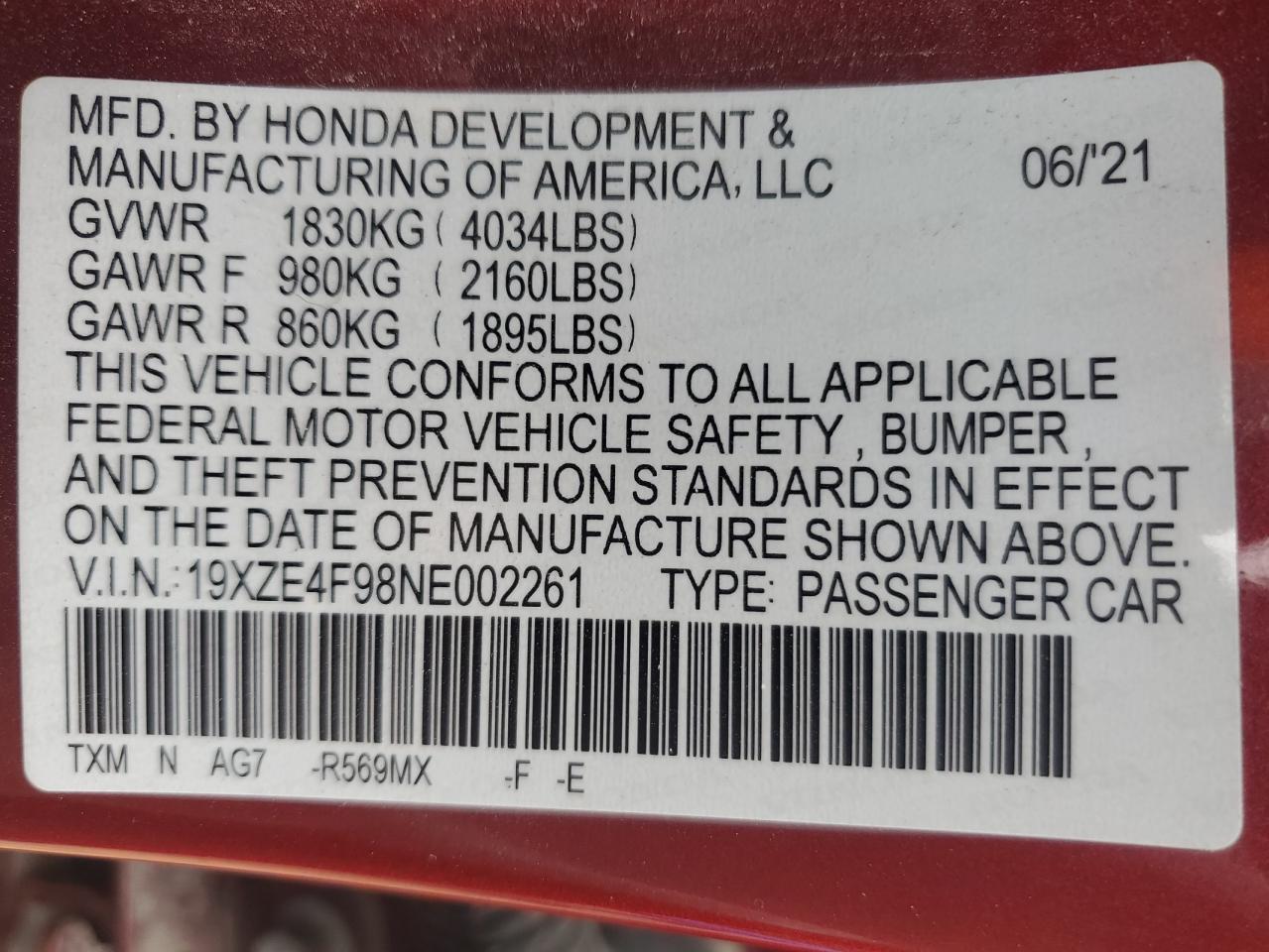 2022 Honda Insight - Image 12