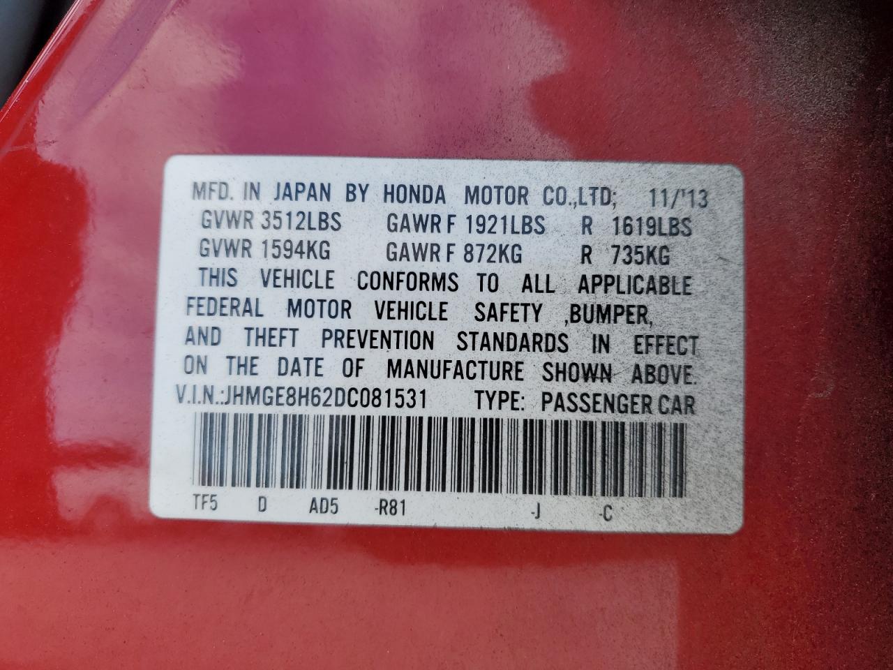 2013 Honda Fit - Image 13