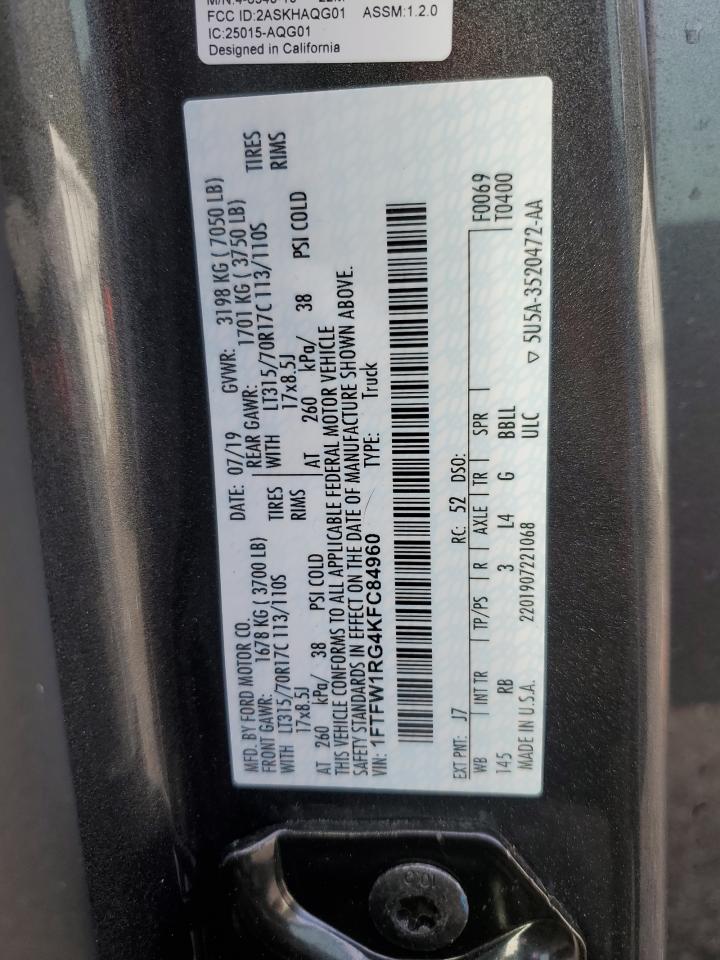 Фото: 1FTFW1RG4KFC84960 - 12