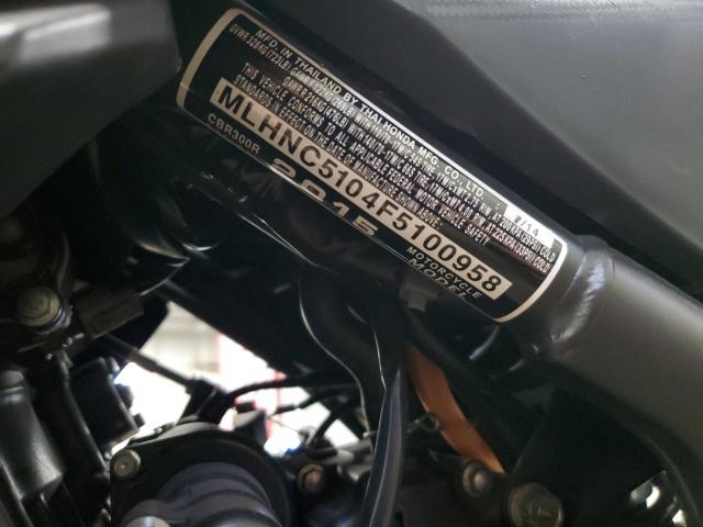 2015 HONDA CBR300 R
