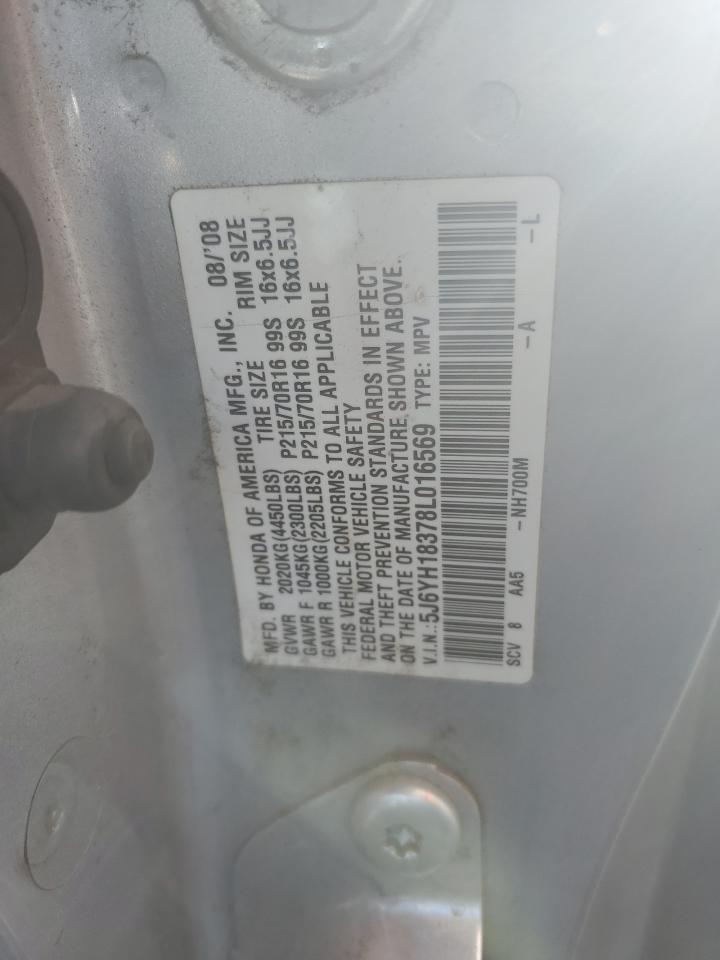 2008 Honda Element Lx VIN: 5J6YH18378L016569 Lot: 80495764