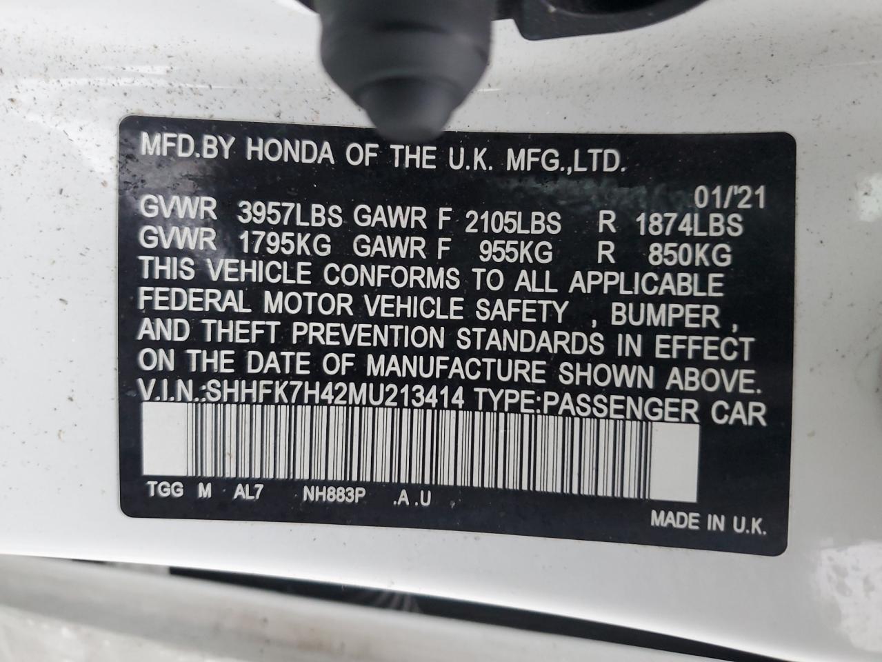 2021 Honda Civic - Image 12