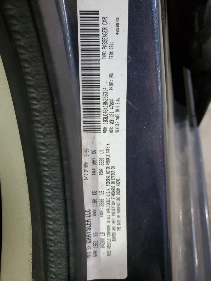 2008 Dodge Avenger Se VIN: 1B3LC46K18N256314 Lot: 84607174