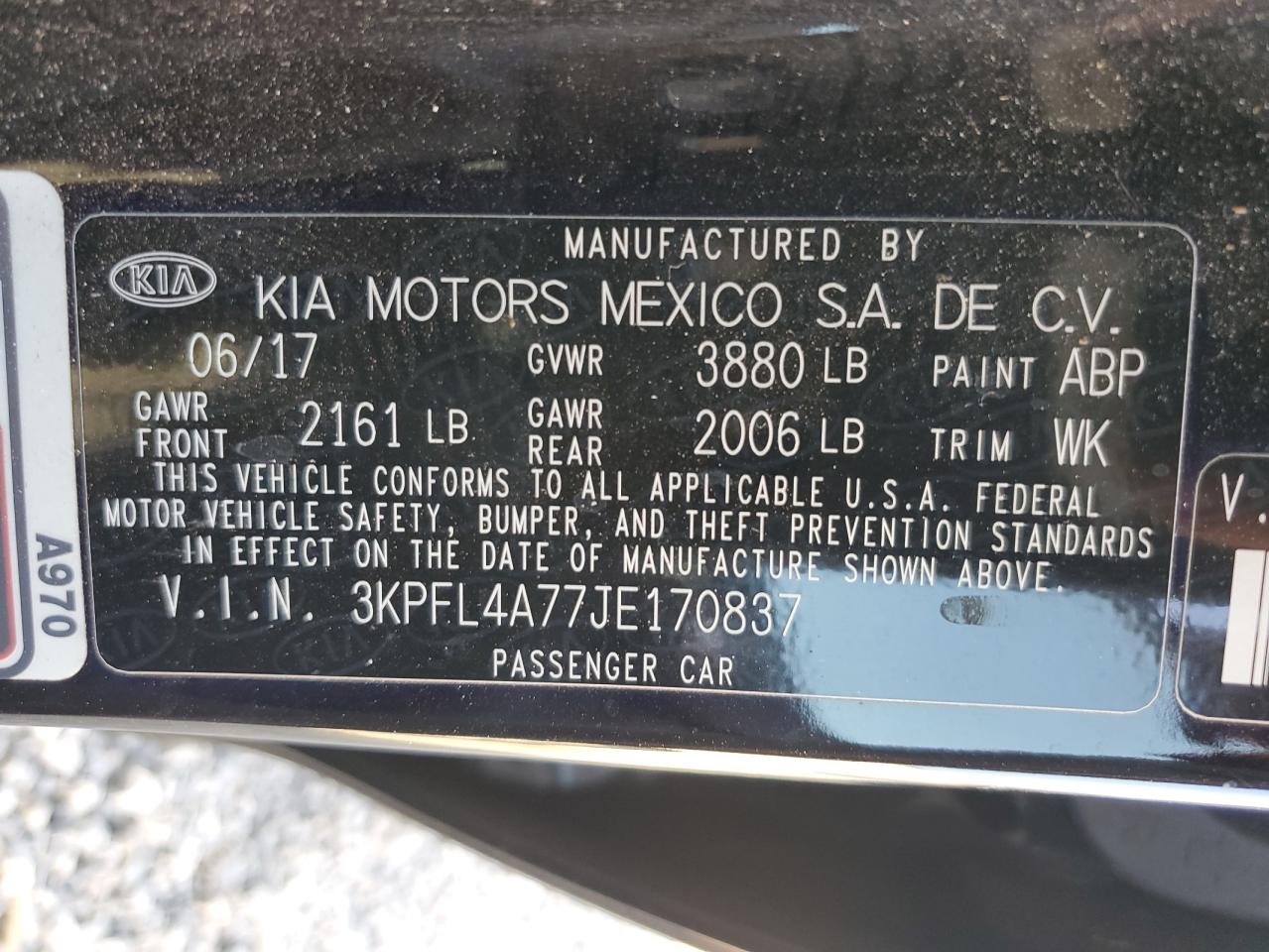 VIN 3KPFL4A77JE170837 2018 KIA FORTE no.12