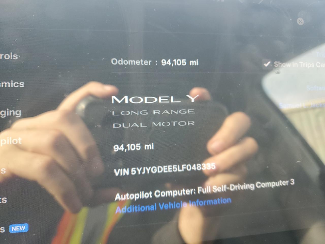 2020 Tesla Model Y VIN: 5YJYGDEE5LF048335 Lot: 85294764