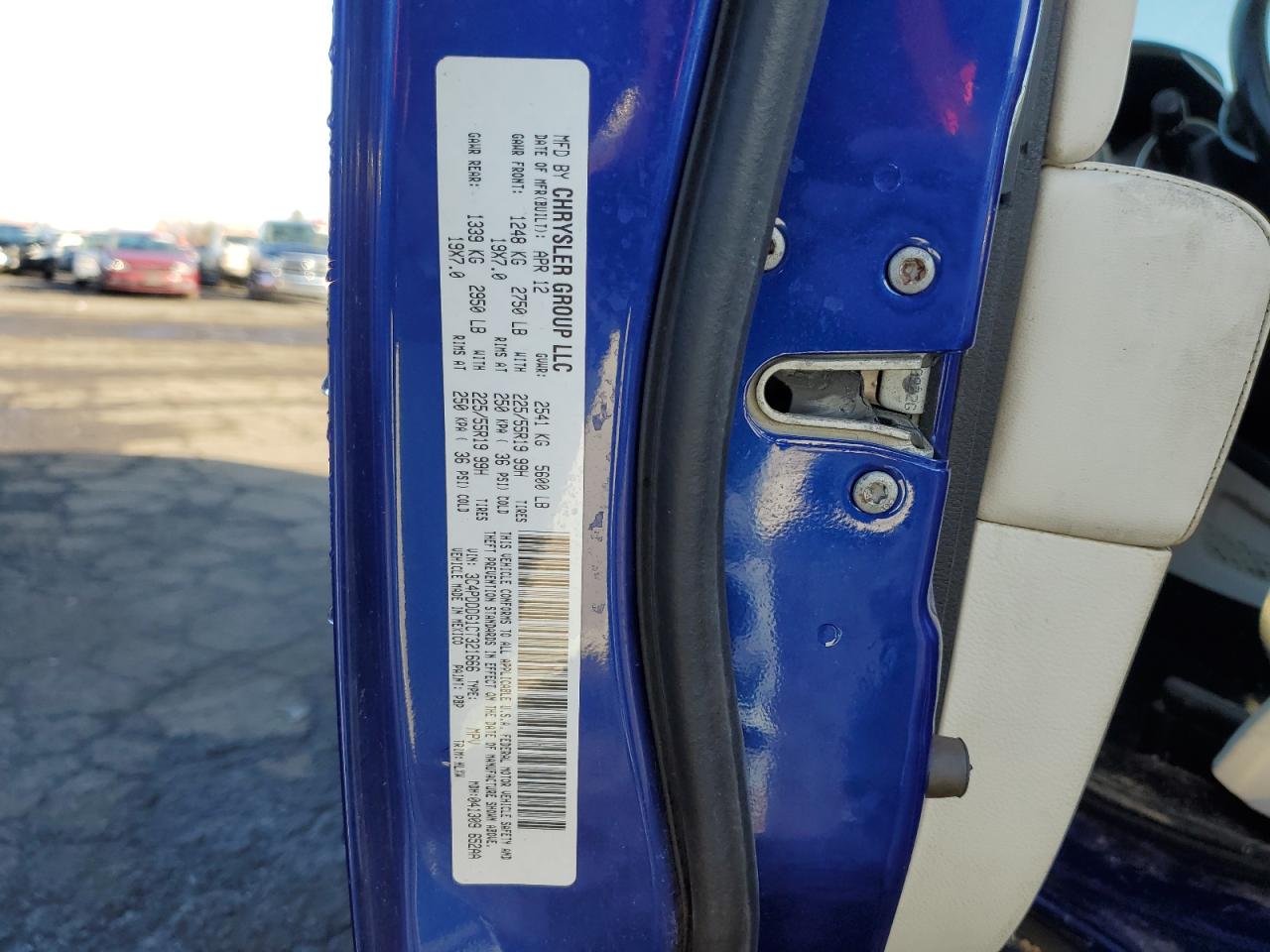 2012 Dodge Journey Crew VIN: 3C4PDDDG1CT321666 Lot: 85021224