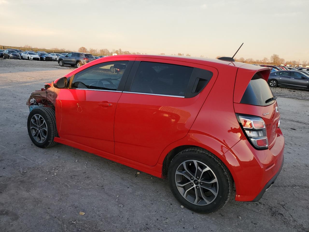 2018 Chevrolet Sonic Lt red null gas 1G1JD6SH3J4121736 photo #3