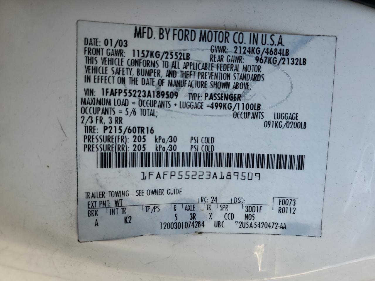 2003 Ford Taurus - Image 12