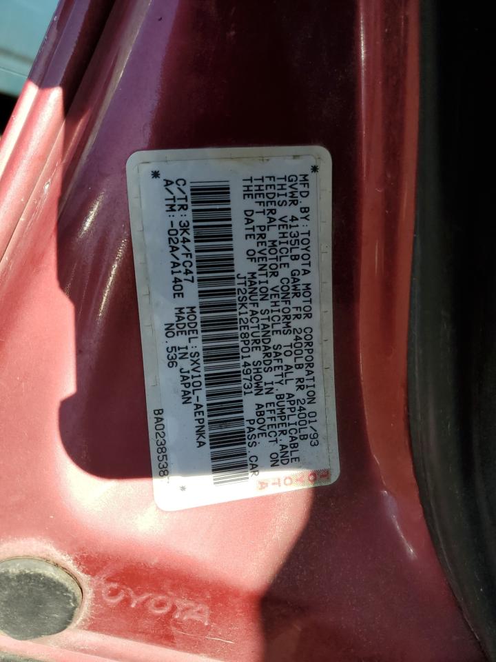 1993 Toyota Camry Le VIN: JT2SK12E8P0149731 Lot: 83082154