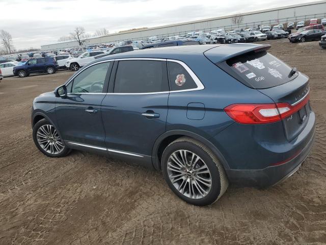  LINCOLN MKX 2016 Синий