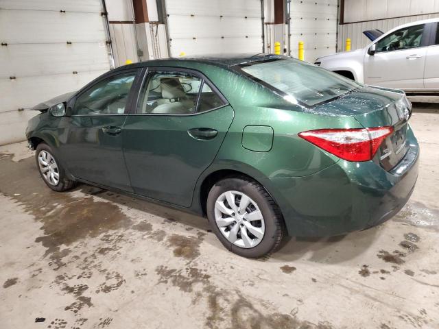  TOYOTA COROLLA 2016 Zielony